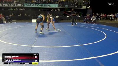 143 lbs Cons. Semi - Maddie Kubicki, Presbyterian vs Yasmine Oliveira, King University