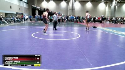 157B 3rd Place Match - Kamden Wise, Newton HS vs Lawdon Tanck, Luxemburg-Casco