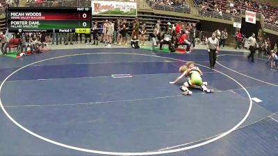 93 lbs Cons. Round 2 - Porter Dahl, Millard Wrestling vs Micah Woods, Virgin Valley Bulldogs