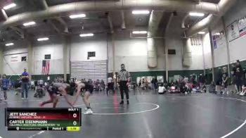 126 lbs Finals (2 Team) - Jett Sanchez, Kearney Matcats - Gold vs Carter Eisenmann, Columbus Wrestling Organization