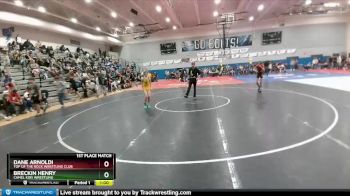 100 lbs 1st Place Match - Dane Arnoldi, Top Of The Rock Wrestling Club vs Breckin Henry, Camel Kids Wrestling