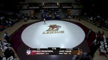 174 lbs Nick Incontrera (Penn) vs Jake Logan (Lehigh)