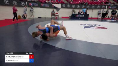 60 kg Rnd Of 32 - Maksim Mukhamedaliyev, Izzy Style Wrestling vs Zach Benson, Western Colorado Wrestling Club