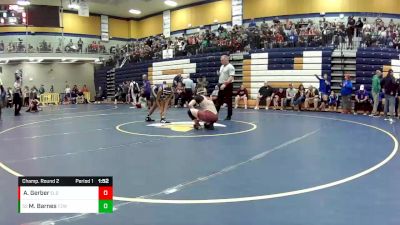 130 lbs. Champ. Round 2 - Micah Barnes, Ft. Zumwalt West vs Adysson Gerber, Eldon