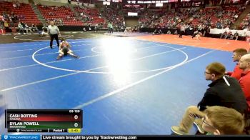 D3-120 lbs Cons. Round 1 - Dylan Powell, Brookwood vs Cash Botting, Manawa