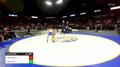 106 lbs Consi Of 16 #2 - Tanner Bartonico, Liberty (NC) vs Dominic Bozanic, Gilroy (CC)