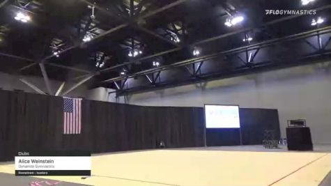 Alice Weinstein - Clubs, Dynamite Gymnastics - 2021 USA Gymnastics Championships