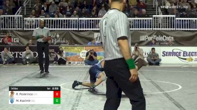 141 lbs Semifinal - Ryan Pomrinca, Lehigh vs Matt Kazimir, Columbia