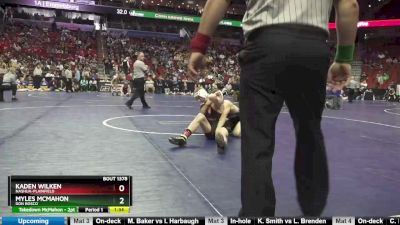 1A-138 lbs Quarterfinal - Kaden Wilken, Nashua-Plainfield vs Myles McMahon, Don Bosco