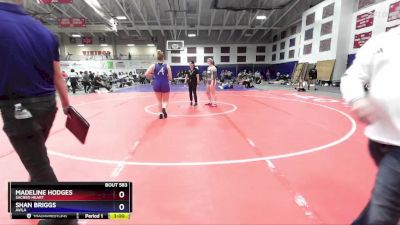 191 lbs Champ. Round 3 - Madeline Hodges, Sacred Heart vs Shan Briggs, Avila