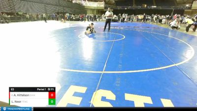 63 lbs Cons. Round 6 - Abel Kittelson, South West Washington Wrestling Club vs Levi Neer, Ferndale Force Wrestling Club