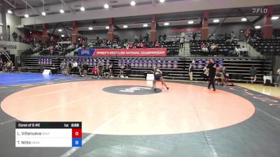 109 lbs Consi Of 8 #2 - Liv Villanueva, Southern Oregon vs Tristan Nitta, Grand View (Iowa)