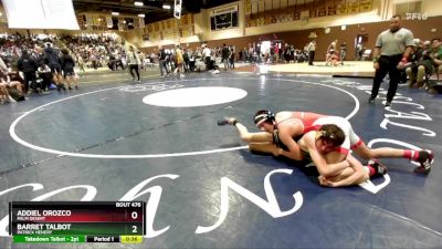 132 lbs Cons. Round 2 - Barret Talbot, Patrick Henery vs Addiel Orozco, Palm Desert