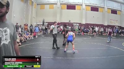 90 lbs Cons. Semi - Kalan Sims, Cane Bay Cobras vs Kingston Griffin, Ninety Six Wrestling