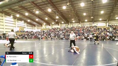 75 lbs Cons. Round 1 - Grant Gardiner, Uintah Jr High Wrestling vs Brydan Horrocks, Team Prestige