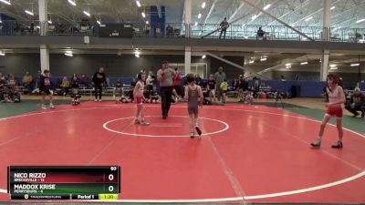 60 lbs Round 4 (6 Team) - Nico Rizzo, Brecksville vs Maddox Krise, Perrysburg