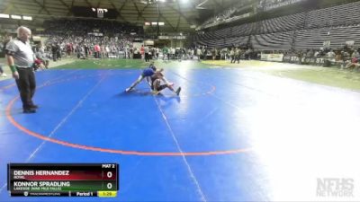 1A 113 lbs Quarterfinal - Dennis Hernandez, Royal vs Konnor Spradling, Lakeside (Nine Mile Falls)