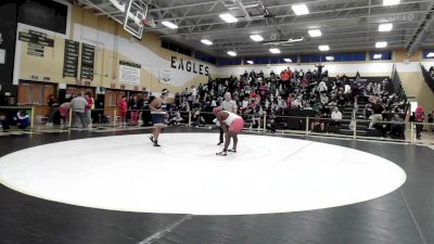 285 lbs Round Of 16 - Malachi Mercer-Robinson, Fairfield Prep vs Justin Johnny, Staples