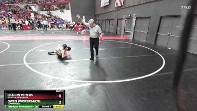 85 lbs Semifinal - Owen Wusterbarth, Team Nazar vs Deacon Meyers, West Salem Bangor