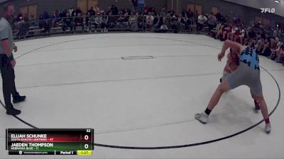 193 lbs Round 1 (8 Team) - Elijah Schunke, South Dakota Lightning vs Jaeden Thompson, Nebraska Blue