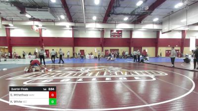 184 lbs Quarterfinal - Solo Mthethwa, Harvard vs Kaden White, New England College