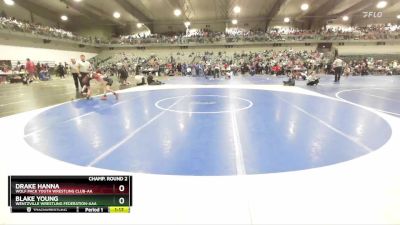 75 lbs Champ. Round 2 - Drake Hanna, Wolf Pack Youth Wrestling Club-AA vs Blake Young, Wentzville Wrestling Federation-AAA