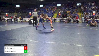 56 lbs Quarterfinal - Chase Barkley, Mars vs Tyler Foreman, Bangor