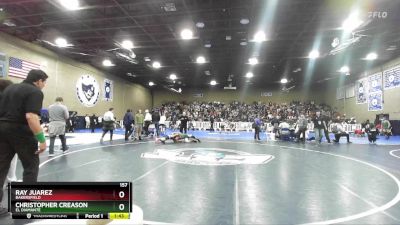 157 lbs Semifinal - Christopher Creason, El Diamante vs Ray Juarez, Bakersfield