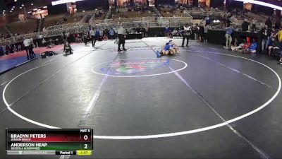 150 lbs Champ. Round 2 - Anderson Heap, Osceola (Kissimmee) vs Bradyn Peters, Jensen Beach