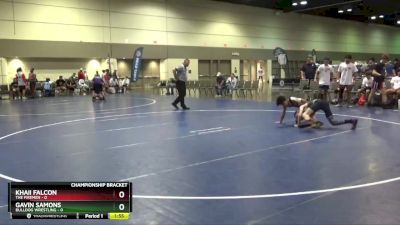 106 lbs Round 4 (16 Team) - Khaii Falcon, The Firemen vs Gavin Samons, Bulldog Wrestling