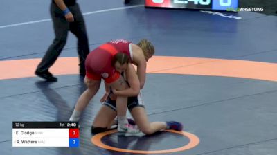 72 kg Final - Erin Clodgo, Sunkist Kids Wrestling Club vs Rachel Watters, NYAC/OKC