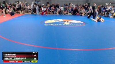 84 lbs Quarterfinal - Triton Wait, Mat Rats Rebooted vs Brantley Sonnenberg, FordDynastyWrestlingClub