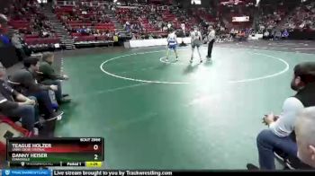 D2-120 lbs Quarterfinal - Danny Heiser, Evansville vs Teague Holzer, Saint Croix Central