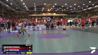 126 lbs Quarterfinal - Valentine Popadiuc, NM vs Tyler Misenheimer, OK