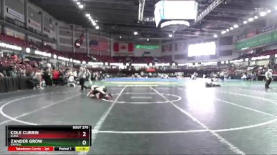 132 lbs Quarterfinal - Cole Currin, Kuna vs Zander Grow, Capital