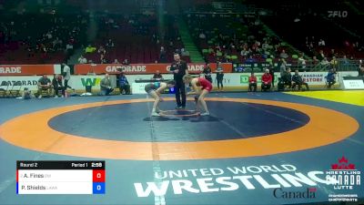 57kg Round 2 - Annika Fines, Dinos WC vs Payton Shields, Lethbridge Amateur Wrestling Association