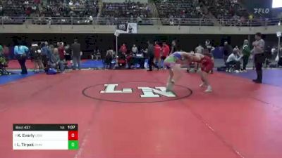 140 lbs Round Of 16 - Kamden Everly, Lewistown, PA vs Lucas Tirpak, Shavertown, PA