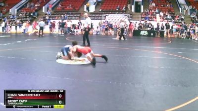 80 lbs Round 2 - Chase VanPortfliet, Ares vs Brody Camp, Team Donahoe