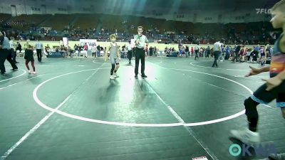 83 lbs Consolation - Waylon Wright, Weatherford Youth Wrestling vs Kamden Barnett, Bristow Youth Wrestling