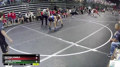 102 lbs Round 1 (6 Team) - Peyton Vowels, Kentucky vs Jayden Espinoza, Team Arizona