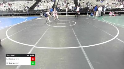 132-H2 lbs Semifinal - Logan Zimmer, Moorestown vs Sean Searing, Smithtown West