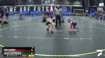 52 lbs Round 3 (4 Team) - Leola Garvie, MYWAY Metro Girls vs Adalyn Mathewson, Michigan Queens Of The Mat