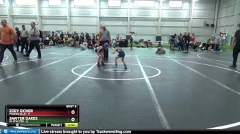 52 lbs Round 3 (6 Team) - Zoey Eicher, Phoenix Blue vs Sawyer Oakes, 84 Athletes