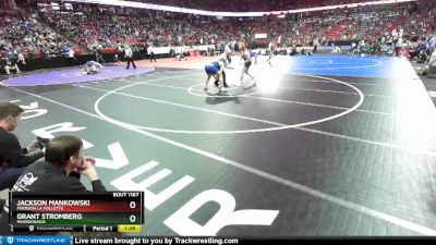 D1-285 lbs Quarterfinal - Jackson Mankowski, Madison La Follette vs Grant Stromberg, Mukwonago