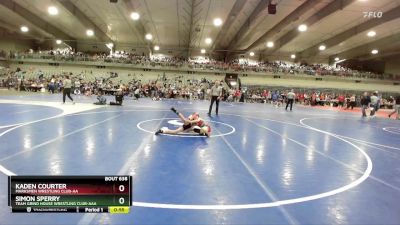 70 lbs Cons. Round 2 - Simon Sperry, Team Grind House Wrestling Club-AAA vs Kaden Courter, Marksmen Wrestling Club-AA