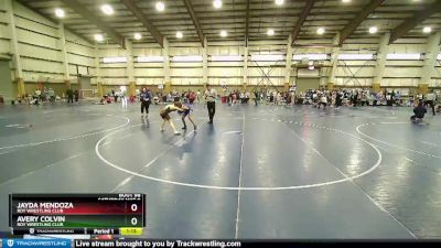 110 lbs 1st Place Match - Avery Colvin, Roy Wrestling Club vs Jayda Mendoza, Roy Wrestling Club