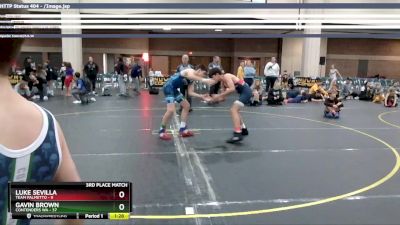 130 lbs Finals (8 Team) - Luke Sevilla, Team Palmetto vs Gavin Brown, Contenders WA