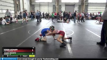 72 lbs Round 6 (8 Team) - Ryker Leonard, East Coast Elite vs David Krantz, Olympia