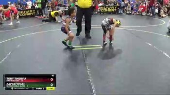 52 lbs Round 2 (4 Team) - Xavier Walsh, Untouchables Black vs Tony Tinervia, Mat Monsters