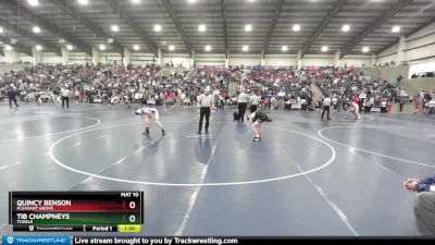 116 lbs Champ. Round 2 - Quincy Benson, Pleasant Grove vs Tib Champneys, Tooele